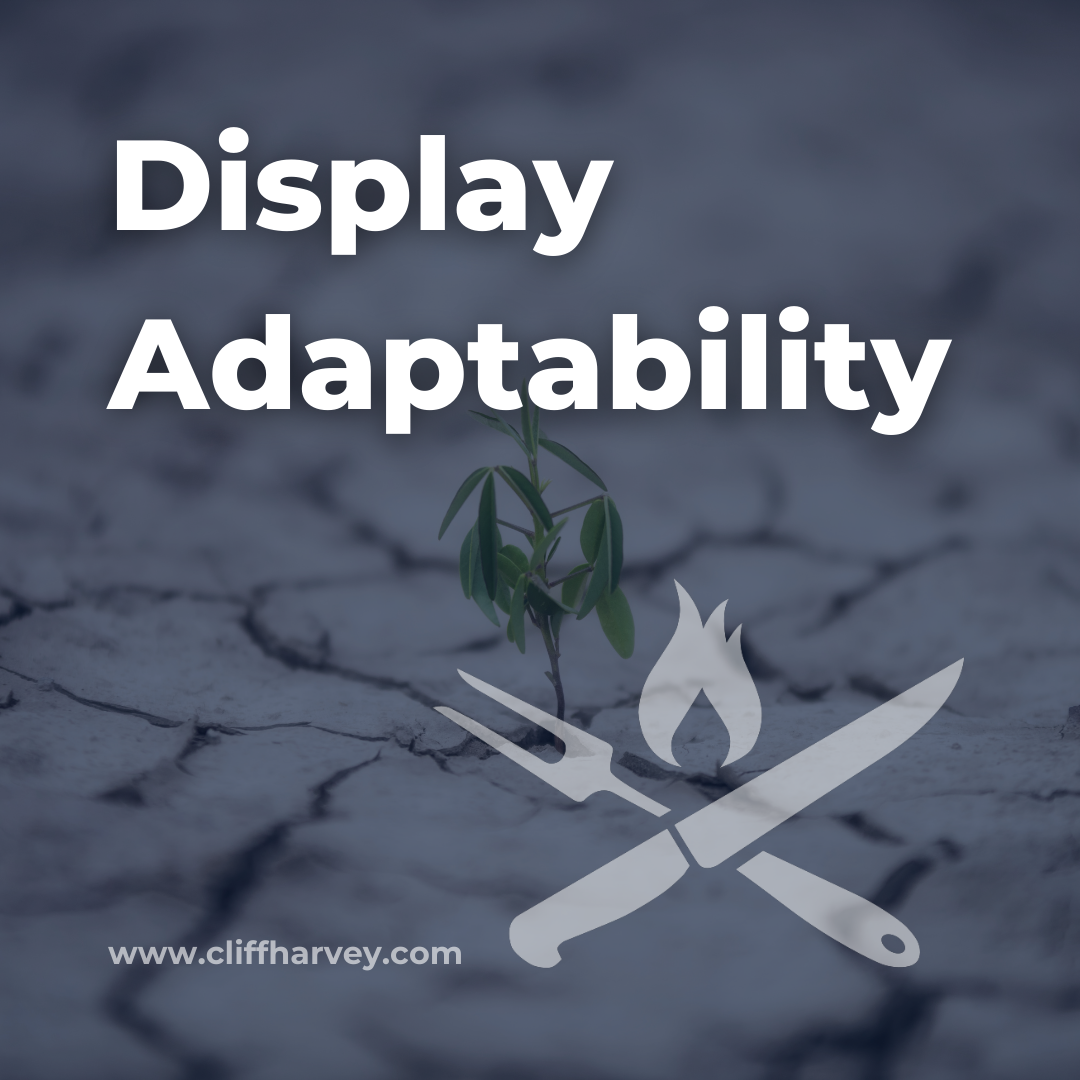 Paper Days and Phone Work: Displaying Adaptability